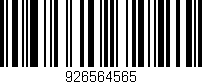 Código de barras (EAN, GTIN, SKU, ISBN): '926564565'