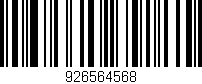Código de barras (EAN, GTIN, SKU, ISBN): '926564568'