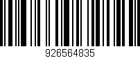 Código de barras (EAN, GTIN, SKU, ISBN): '926564835'