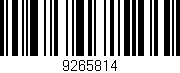 Código de barras (EAN, GTIN, SKU, ISBN): '9265814'