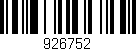 Código de barras (EAN, GTIN, SKU, ISBN): '926752'