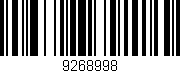 Código de barras (EAN, GTIN, SKU, ISBN): '9268998'