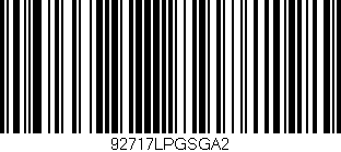 Código de barras (EAN, GTIN, SKU, ISBN): '92717LPGSGA2'