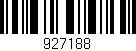 Código de barras (EAN, GTIN, SKU, ISBN): '927188'