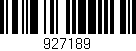 Código de barras (EAN, GTIN, SKU, ISBN): '927189'