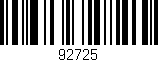 Código de barras (EAN, GTIN, SKU, ISBN): '92725'