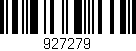 Código de barras (EAN, GTIN, SKU, ISBN): '927279'