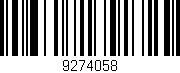 Código de barras (EAN, GTIN, SKU, ISBN): '9274058'