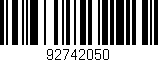 Código de barras (EAN, GTIN, SKU, ISBN): '92742050'