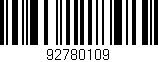 Código de barras (EAN, GTIN, SKU, ISBN): '92780109'