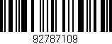 Código de barras (EAN, GTIN, SKU, ISBN): '92787109'