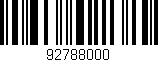 Código de barras (EAN, GTIN, SKU, ISBN): '92788000'