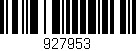 Código de barras (EAN, GTIN, SKU, ISBN): '927953'