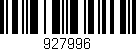 Código de barras (EAN, GTIN, SKU, ISBN): '927996'