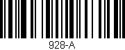 Código de barras (EAN, GTIN, SKU, ISBN): '928-A'