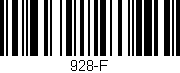 Código de barras (EAN, GTIN, SKU, ISBN): '928-F'
