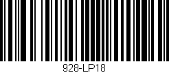 Código de barras (EAN, GTIN, SKU, ISBN): '928-LP18'
