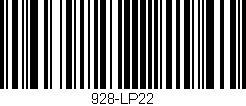 Código de barras (EAN, GTIN, SKU, ISBN): '928-LP22'