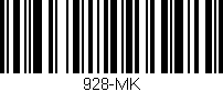 Código de barras (EAN, GTIN, SKU, ISBN): '928-MK'