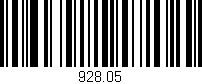 Código de barras (EAN, GTIN, SKU, ISBN): '928.05'