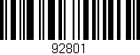 Código de barras (EAN, GTIN, SKU, ISBN): '92801'