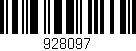 Código de barras (EAN, GTIN, SKU, ISBN): '928097'