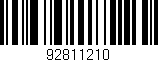 Código de barras (EAN, GTIN, SKU, ISBN): '92811210'