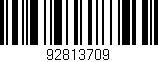 Código de barras (EAN, GTIN, SKU, ISBN): '92813709'