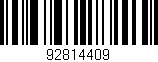 Código de barras (EAN, GTIN, SKU, ISBN): '92814409'