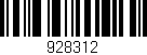 Código de barras (EAN, GTIN, SKU, ISBN): '928312'
