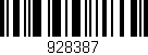 Código de barras (EAN, GTIN, SKU, ISBN): '928387'