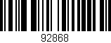 Código de barras (EAN, GTIN, SKU, ISBN): '92868'