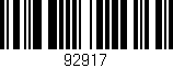 Código de barras (EAN, GTIN, SKU, ISBN): '92917'