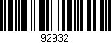 Código de barras (EAN, GTIN, SKU, ISBN): '92932'