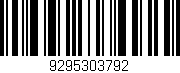 Código de barras (EAN, GTIN, SKU, ISBN): '9295303792'