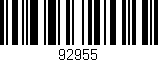 Código de barras (EAN, GTIN, SKU, ISBN): '92955'