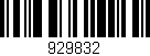 Código de barras (EAN, GTIN, SKU, ISBN): '929832'