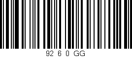 Código de barras (EAN, GTIN, SKU, ISBN): '92_6_0_GG'