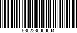 Código de barras (EAN, GTIN, SKU, ISBN): '9302330000004'