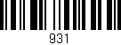 Código de barras (EAN, GTIN, SKU, ISBN): '931'