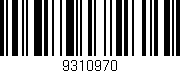 Código de barras (EAN, GTIN, SKU, ISBN): '9310970'