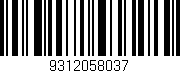 Código de barras (EAN, GTIN, SKU, ISBN): '9312058037'