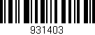 Código de barras (EAN, GTIN, SKU, ISBN): '931403'