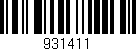 Código de barras (EAN, GTIN, SKU, ISBN): '931411'