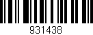 Código de barras (EAN, GTIN, SKU, ISBN): '931438'