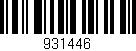 Código de barras (EAN, GTIN, SKU, ISBN): '931446'