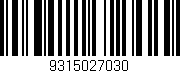 Código de barras (EAN, GTIN, SKU, ISBN): '9315027030'