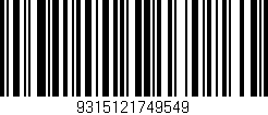 Código de barras (EAN, GTIN, SKU, ISBN): '9315121749549'