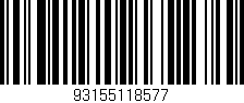 Código de barras (EAN, GTIN, SKU, ISBN): '93155118577'