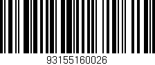 Código de barras (EAN, GTIN, SKU, ISBN): '93155160026'